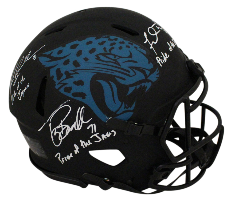 Jaguars ROH Signed Authentic Eclipse Helmet Brunell Taylor Boselli BAS 32571