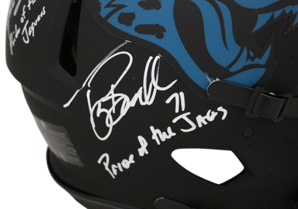 Jaguars ROH Signed Authentic Eclipse Helmet Brunell Taylor Boselli BAS 32571