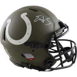 Edgerrin James Signed Indianapolis Colts Authentic 22 STS Helmet Beckett 54302