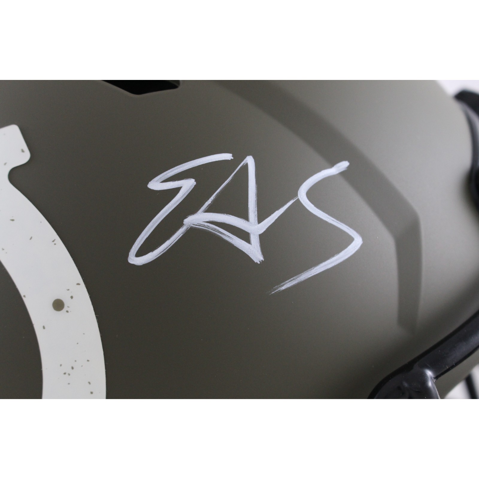 Edgerrin James Signed Indianapolis Colts Authentic 22 STS Helmet Beckett 54302