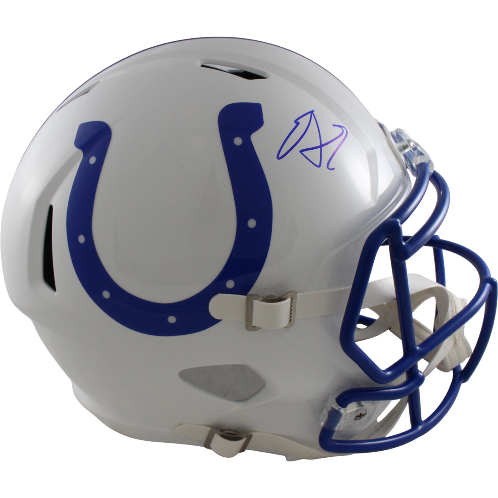 Edgerrin James Autographed Indianapolis Colts F/S TB Helmet Beckett 54256