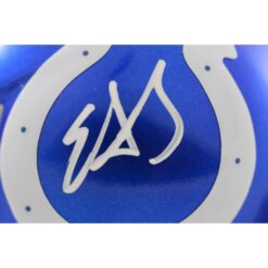 Edgerrin James Autographed Indianapolis Colts Flash Mini Helmet Beckett 51588
