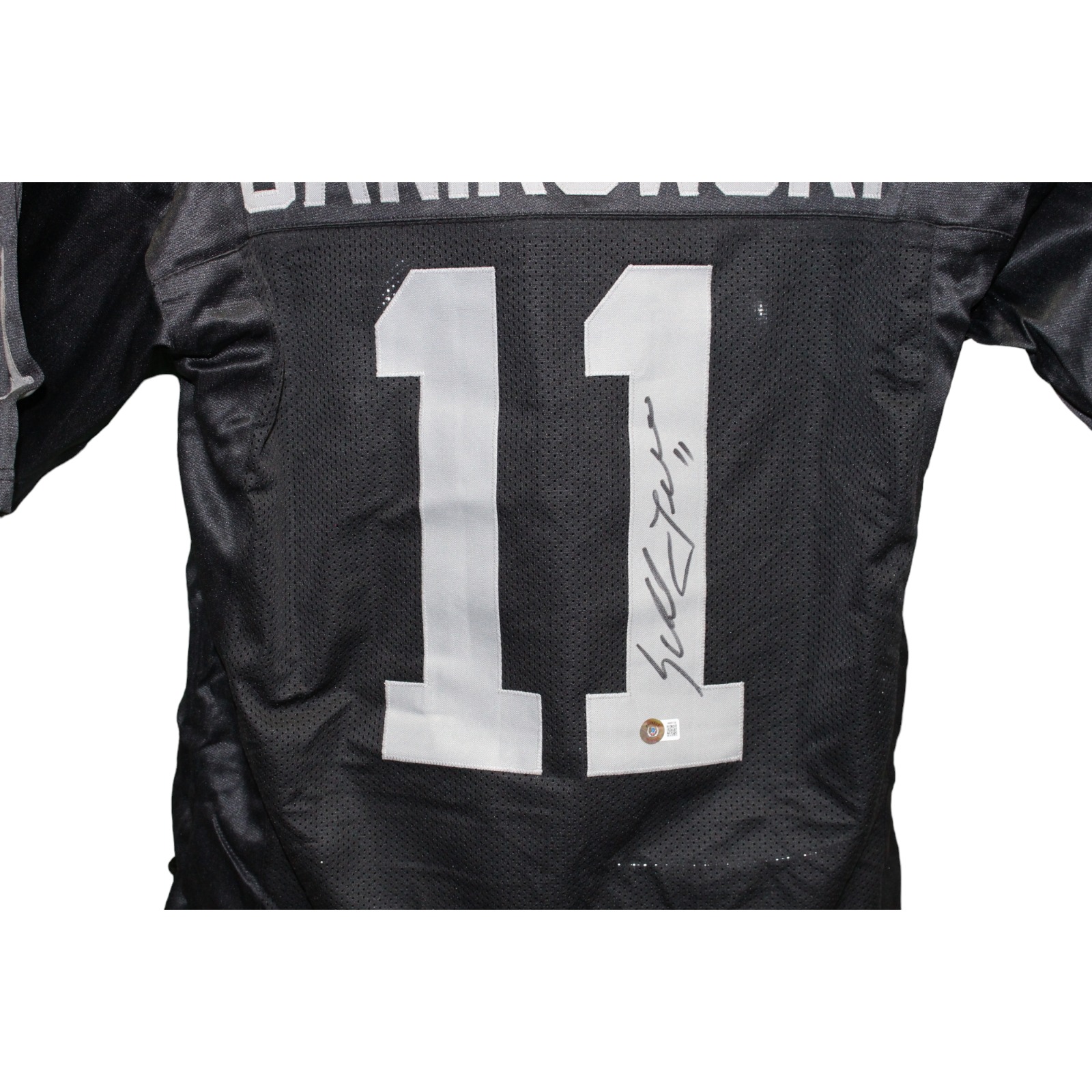 Sebastian Janikowski Autographed/Signed Pro Style Jersey Black Beckett