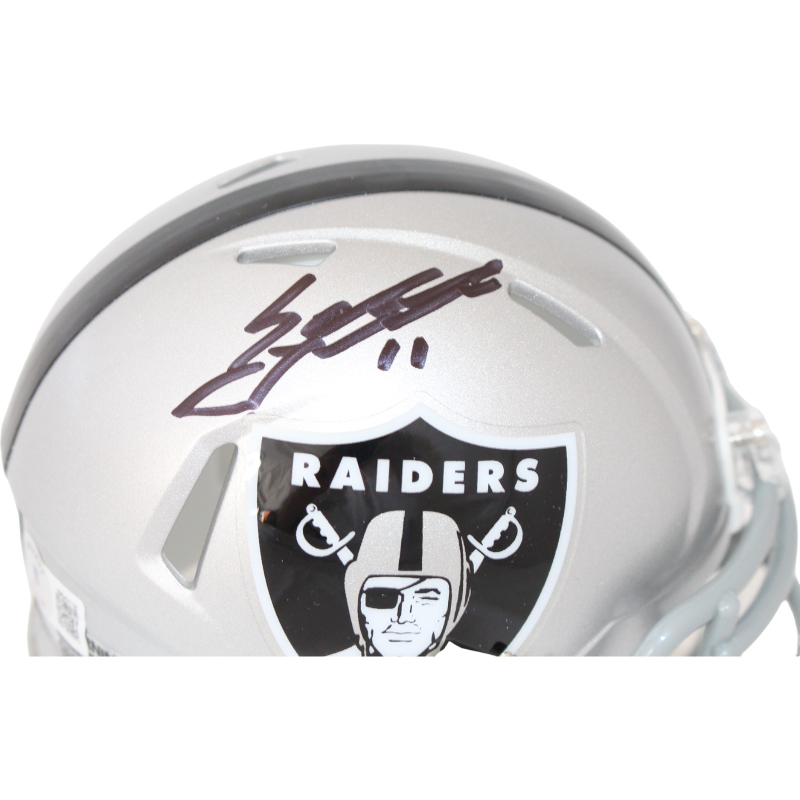 Sebastian Janikowski Signed Oakland Raiders Mini Helmet Beckett