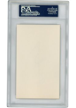 Vic Janowicz Autographed/Signed Ohio State Buckeyes Index Card Slabbed PSA 54927