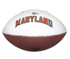 Rakim Jarrett Autographed Maryland Terrapins Logo Football Beckett