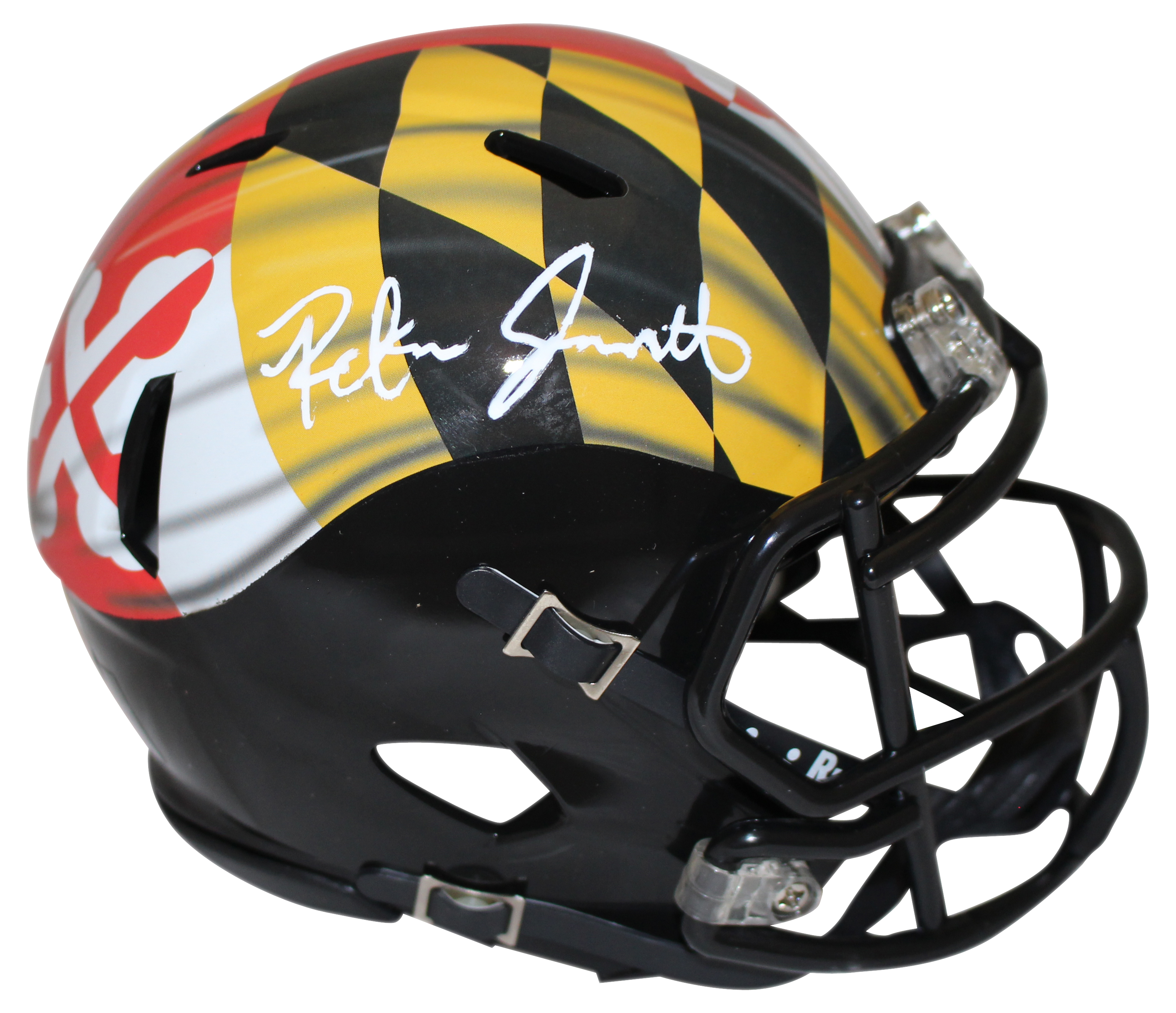 Rakim Jarrett Autographed Maryland Terrapins Pride Mini Helmet Beckett