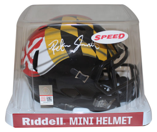 Rakim Jarrett Autographed Maryland Terrapins Pride Mini Helmet Beckett