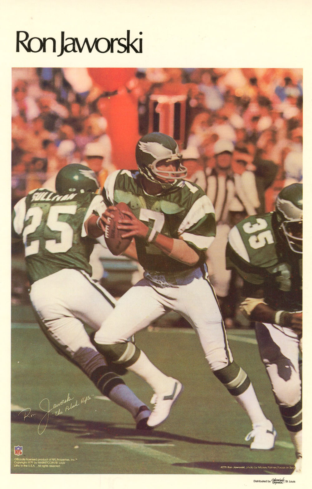 Ron Jaworski Philadelphia Eagles Mini Poster 37/50 Marketcom 46201