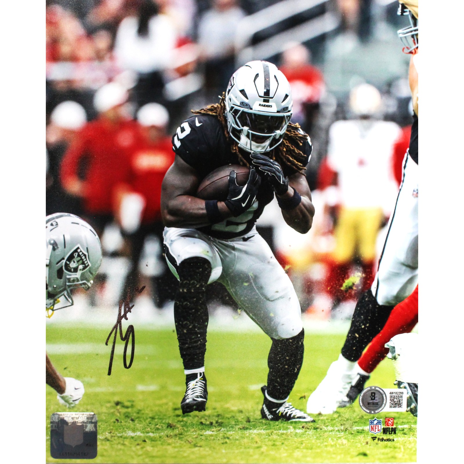Ashton Jeanty Autographed Las Vegas Raiders 8x10 Photo Beckett Witness 53212