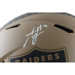 Ashton Jeanty Autographed Las Vegas Raiders Pro 23 STS Helmet Beckett WIT 55259