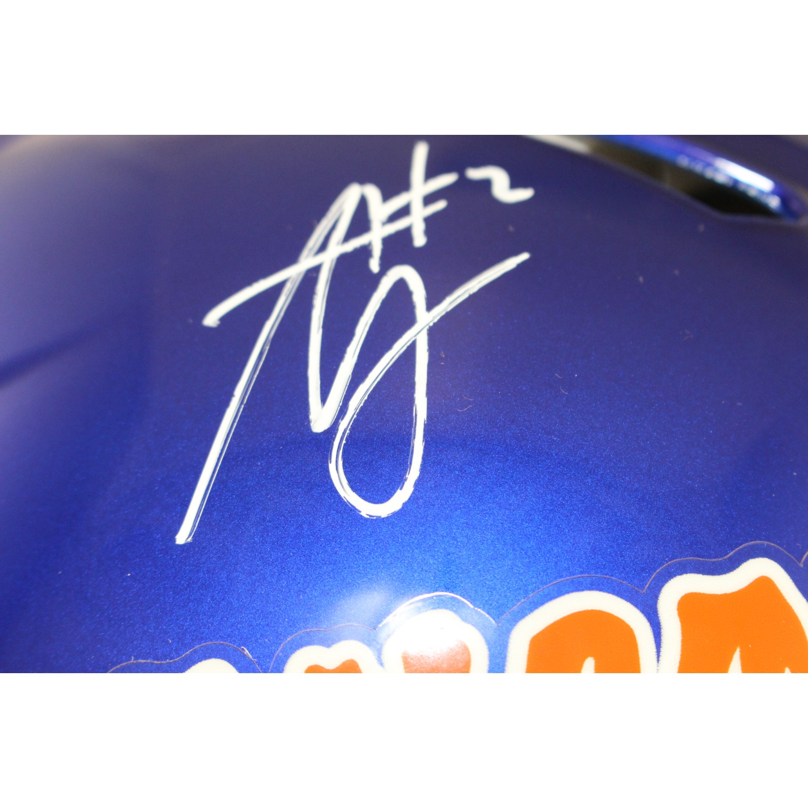 Ashton Jeanty Autographed Boise State Broncos Authentic Helmet Beckett W 53214 2 Ashton Jeanty Autographed Boise State Broncos Authentic Helmet Beckett W 53214