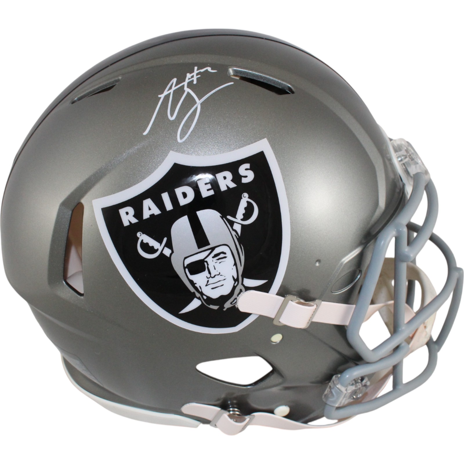 Ashton Jeanty Autographed Las Vegas Raiders Authentic Flash Helmet Beckett Witness 51020