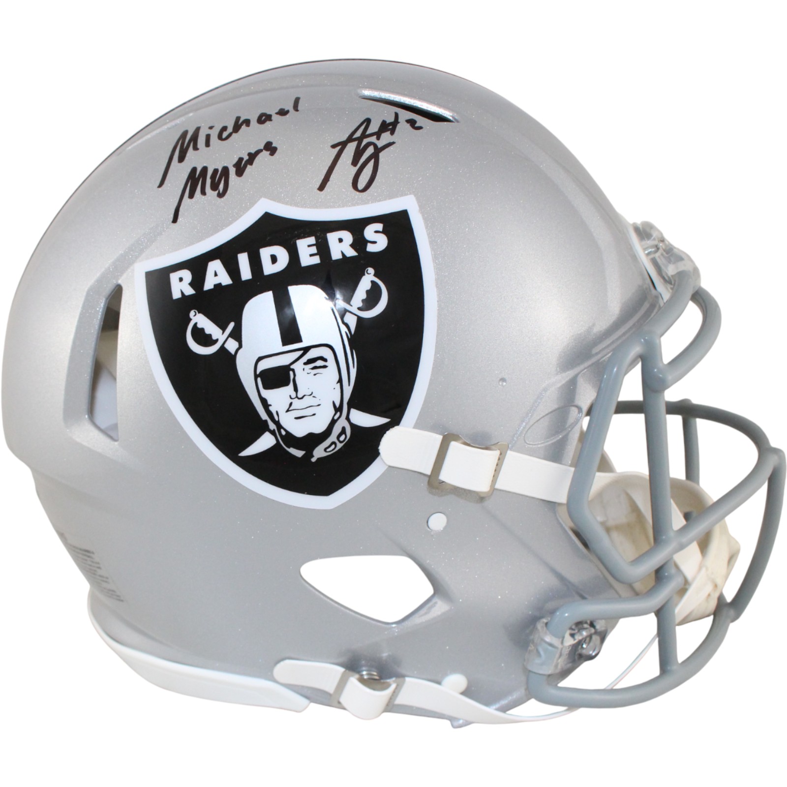 Ashton Jeanty Autographed Las Vegas Raiders Pro Helmet Michael Meyers BAS 53216