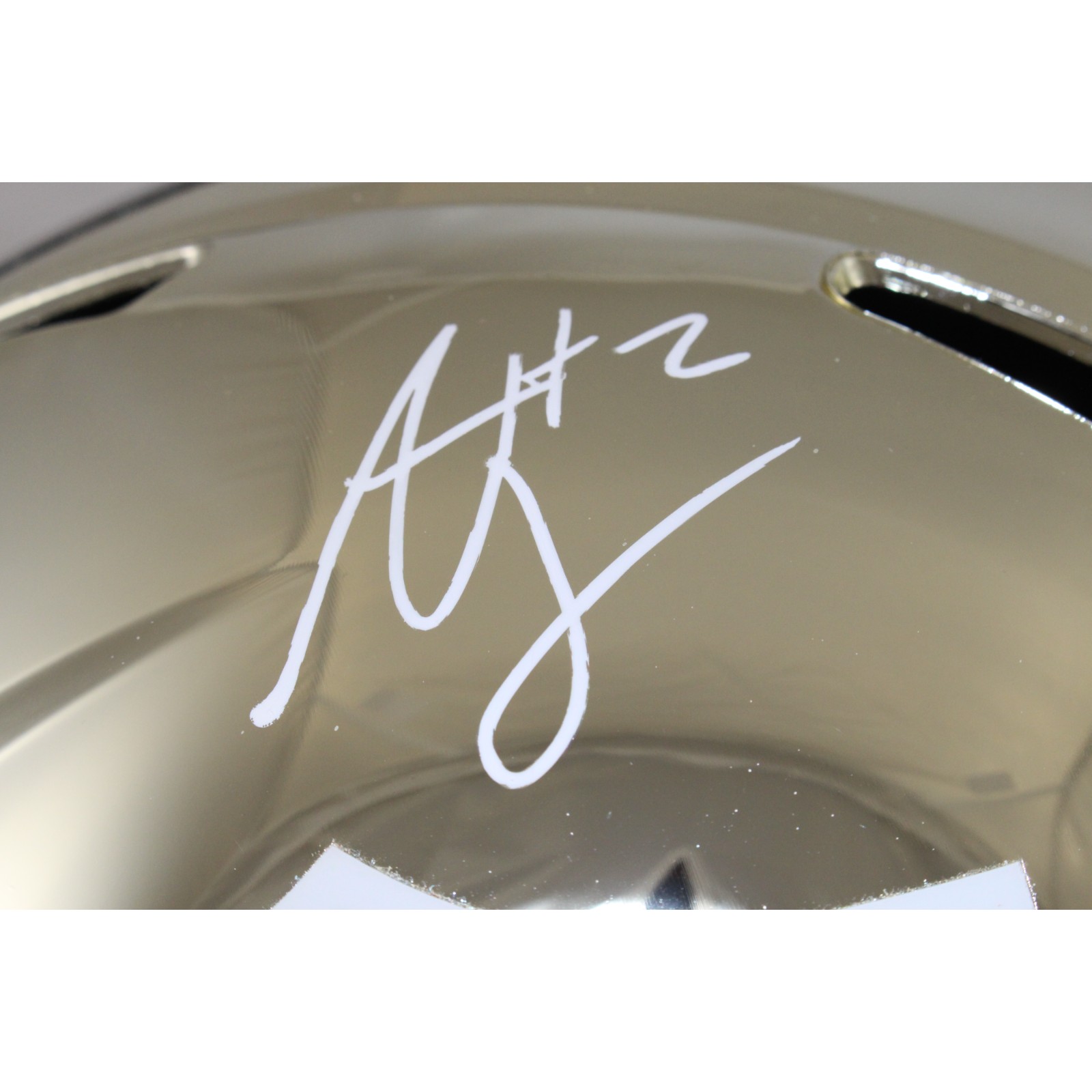 Ashton Jeanty Autographed Las Vegas Raiders F/S Chrome Helmet Beckett 51021