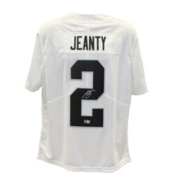 Ashton Jeanty Autographed Las Vegas Raiders Nike Sz L White Jersey Beckett 55264