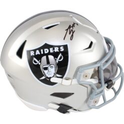 Ashton Jeanty Autographed Las Vegas Raiders Midi Helmet Beckett Witness 53219