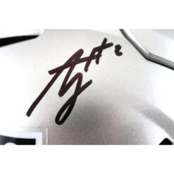Ashton Jeanty Autographed Las Vegas Raiders Midi Helmet Beckett Witness 53219