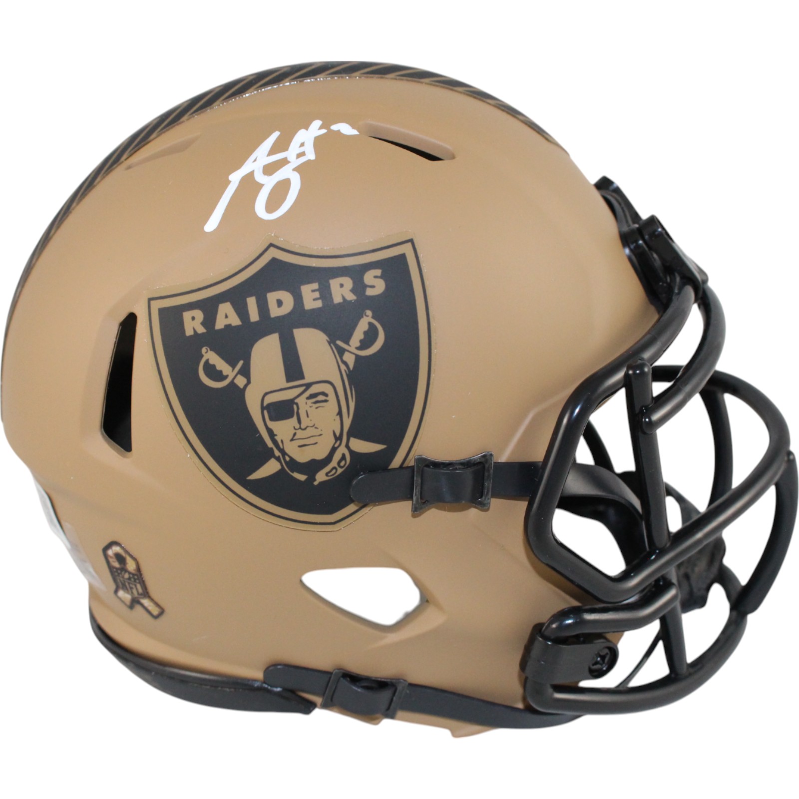 Ashton Jeanty Autographed Las Vegas Raiders Mini Helmet 23 STS Beckett Witness 51001