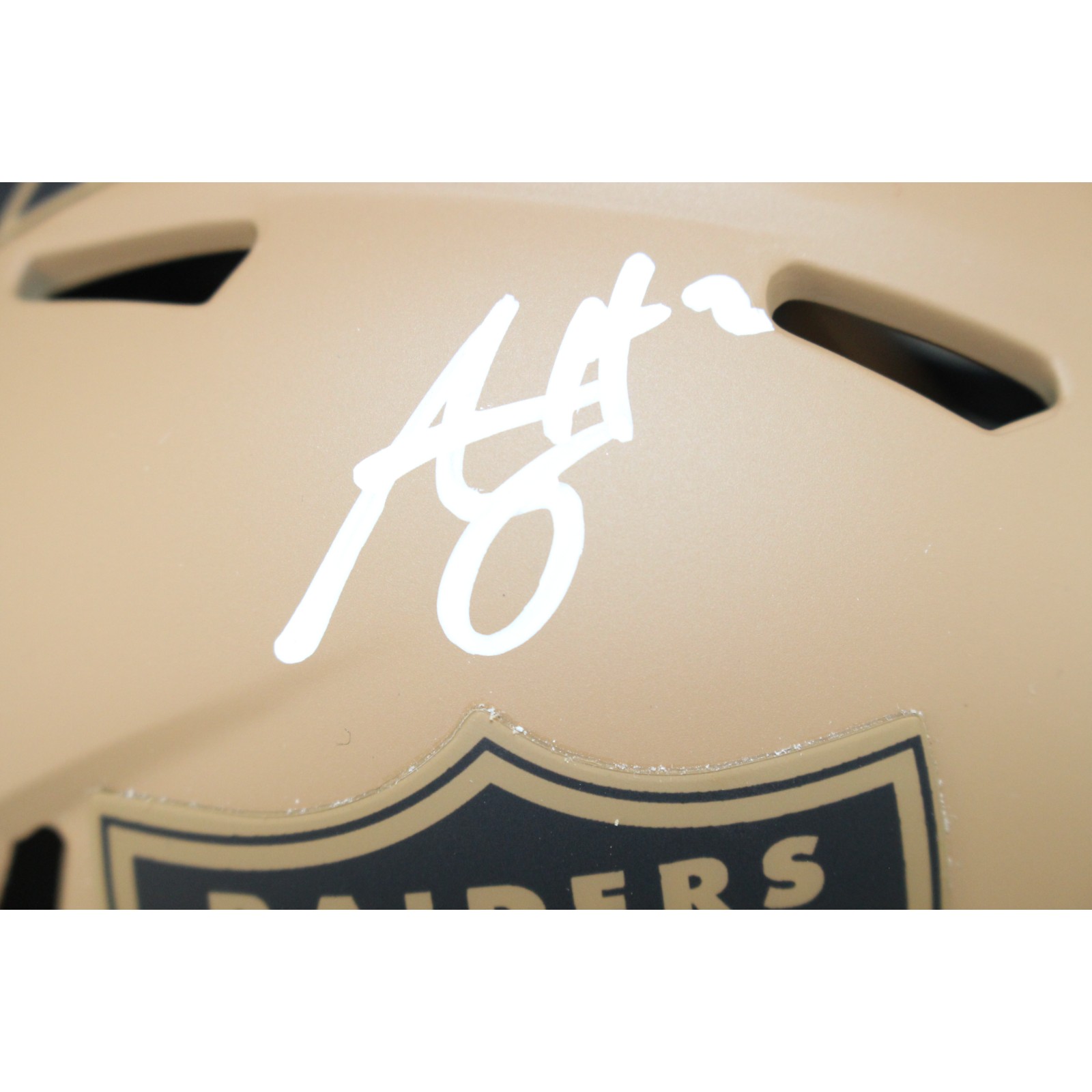 Ashton Jeanty Autographed Las Vegas Raiders Mini Helmet 23 STS Beckett Witness 51001
