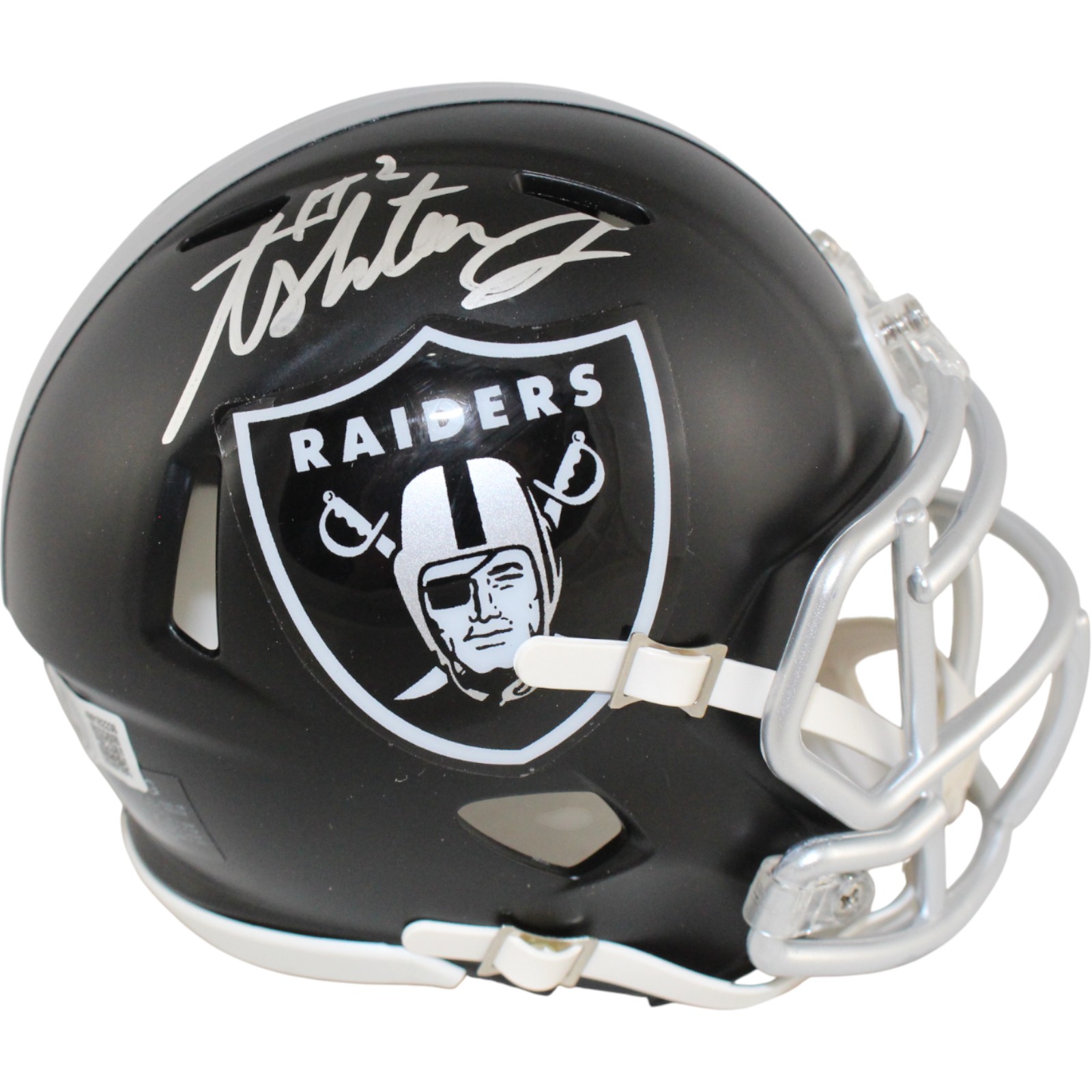 Ashton Jeanty Signed Las Vegas Raiders Blaze Mini Helmet Full Auto Beckett 53222