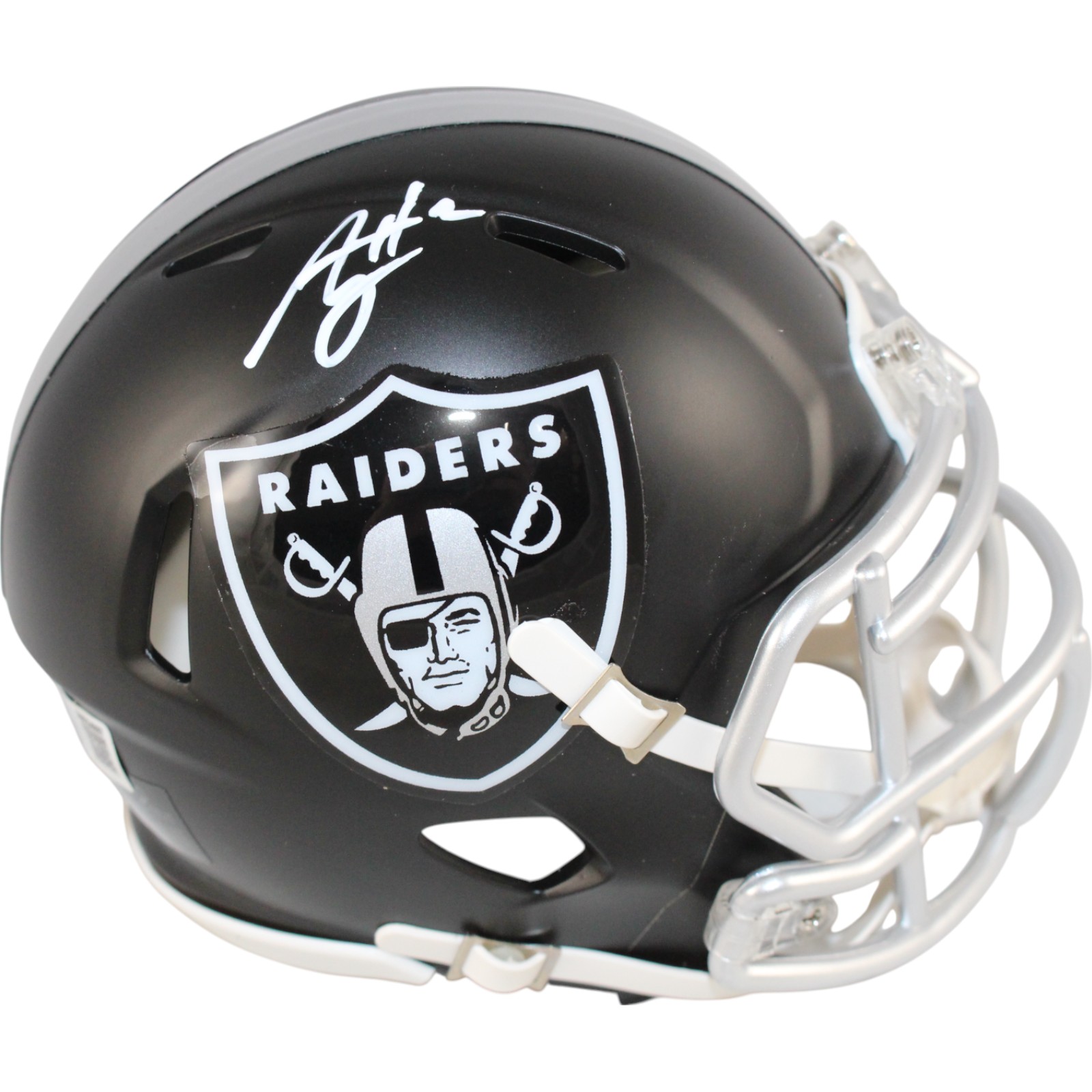 Ashton Jeanty Autographed Las Vegas Raiders Mini Helmet Blaze Beckett Witness 51007