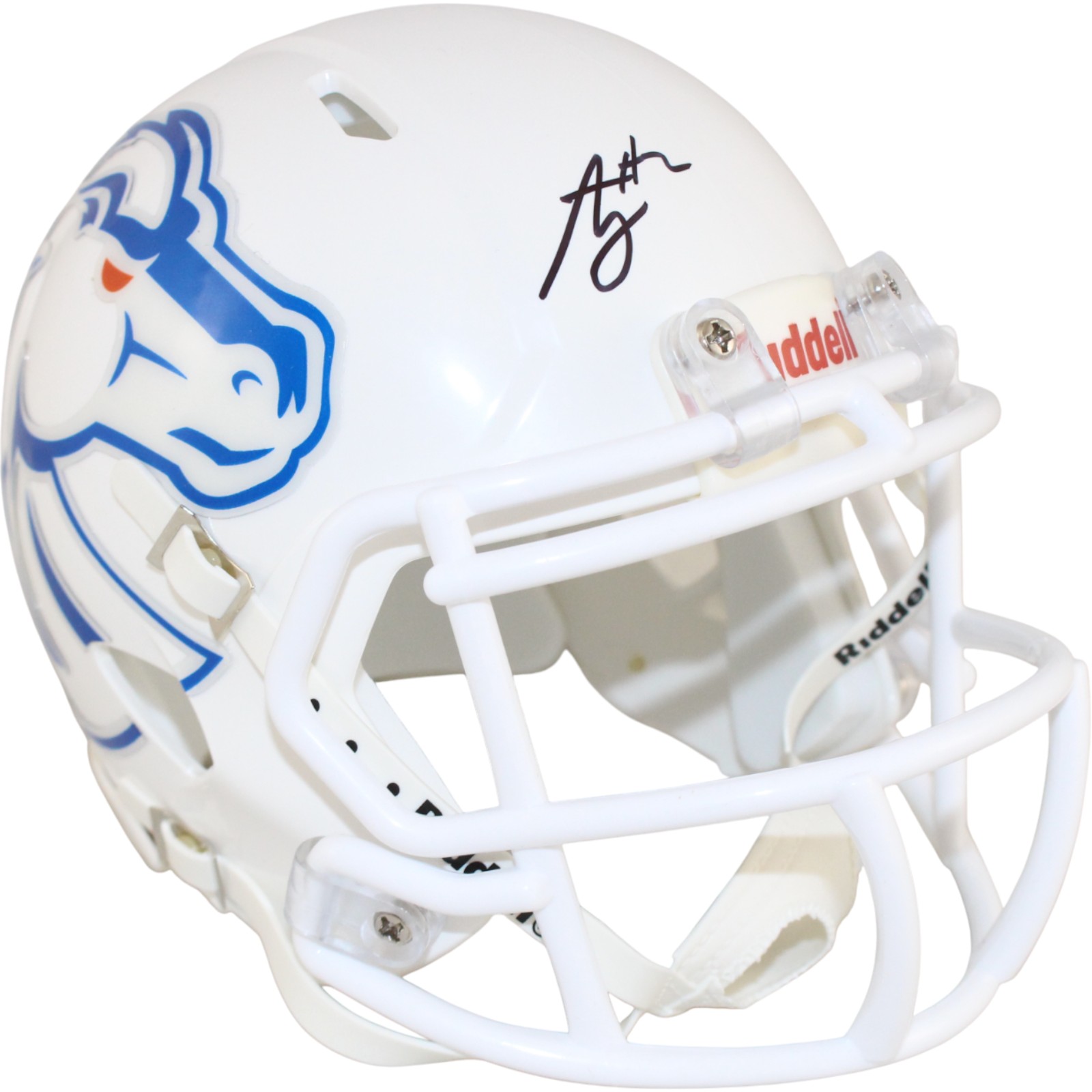 Ashton Jeanty Autographed Boise State Broncos Mini Helmet Beckett Witness 53204