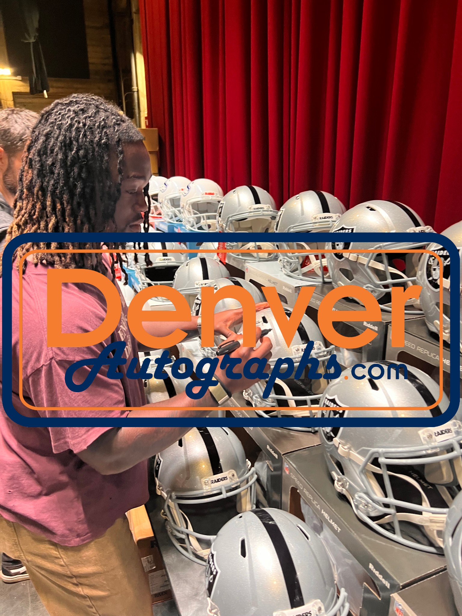 Ashton Jeanty Autographed Las Vegas Raiders F/S Helmet Beckett Witness 55257 7 Ashton Jeanty Autographed Las Vegas Raiders F/S Helmet Beckett Witness 55257