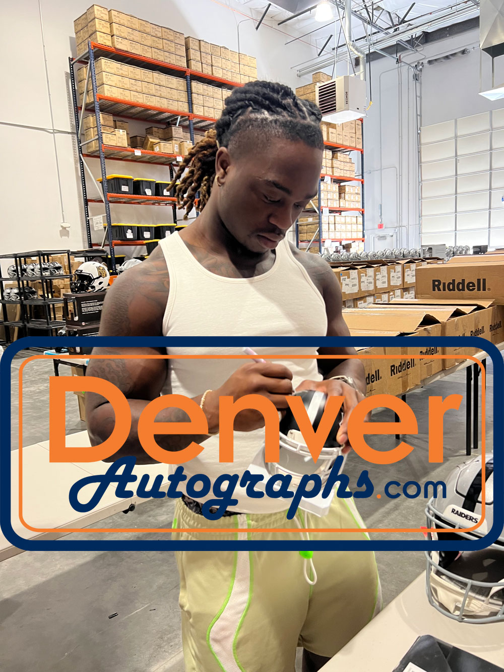 Ashton Jeanty Autographed Las Vegas Raiders Mini Helmet Blaze Beckett WIT 53206 6 Ashton Jeanty Autographed Las Vegas Raiders Mini Helmet Blaze Beckett WIT 53206