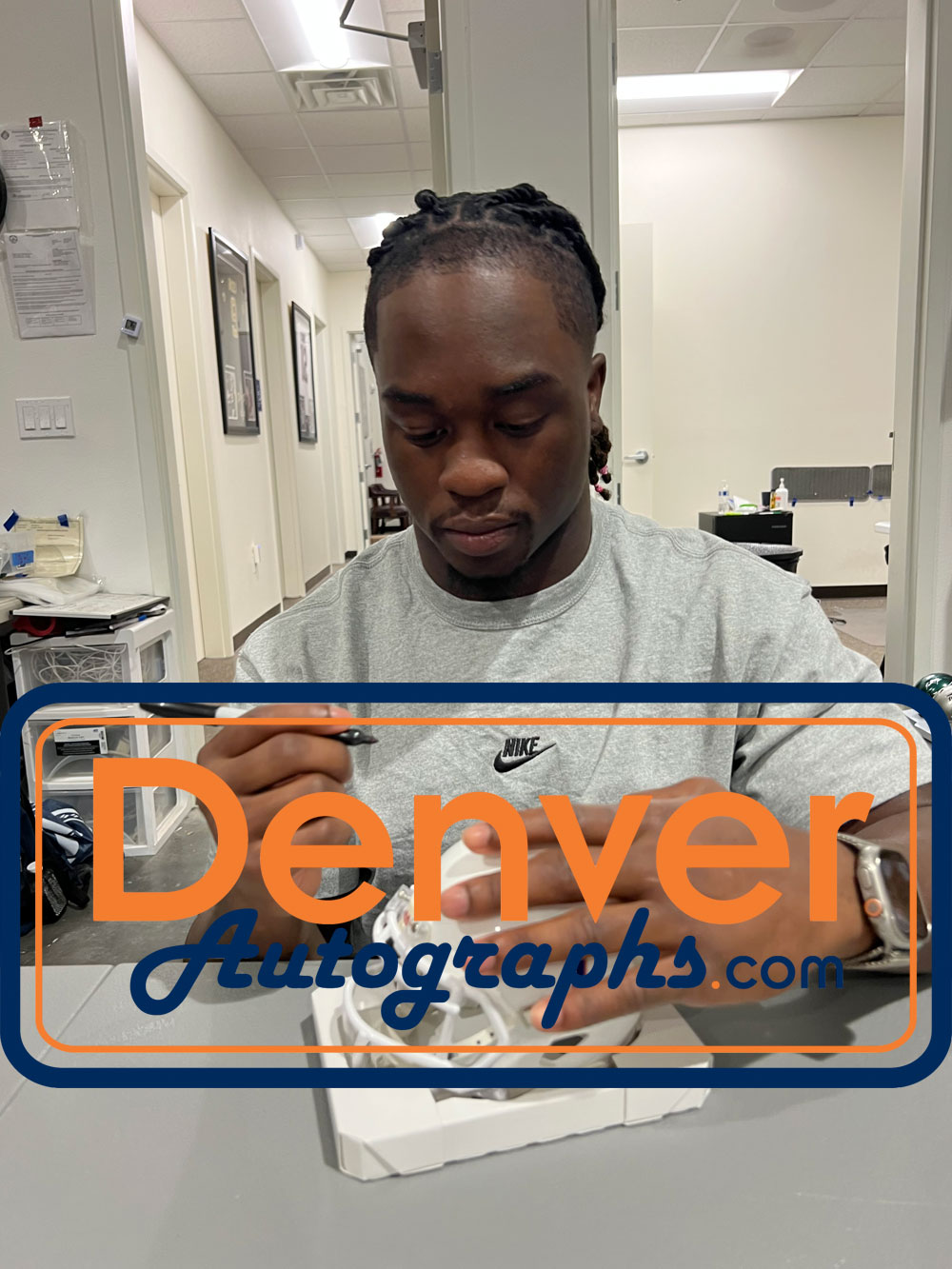 Ashton Jeanty Autographed Boise State Broncos Mini Helmet Beckett Witness 53204 6 Ashton Jeanty Autographed Boise State Broncos Mini Helmet Beckett Witness 53204