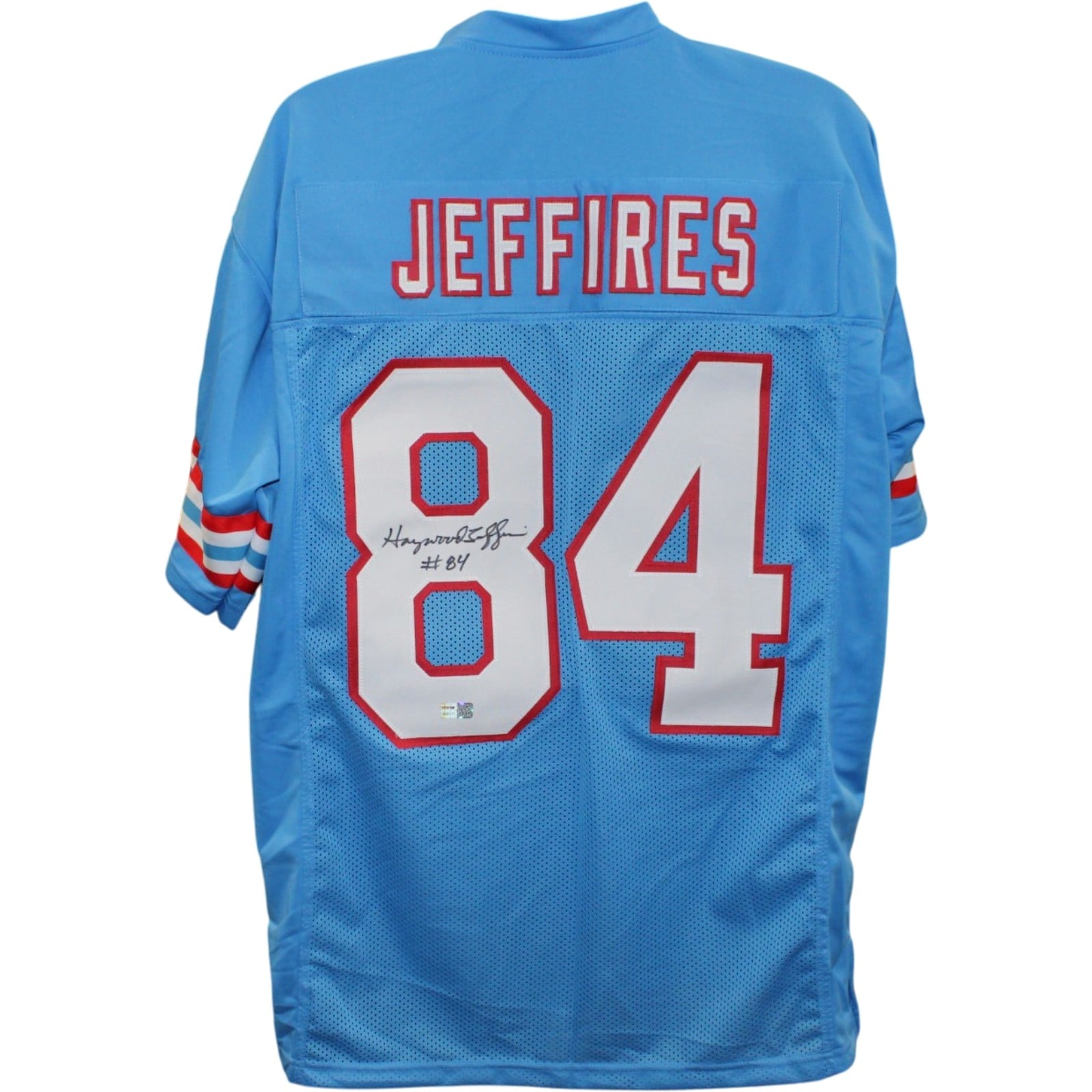 Haywood Jefferies Signed Pro Style Jersey Blue Size XL Tristar Productions 58768 1 Haywood Jefferies Signed Pro Style Jersey Blue Size XL Tristar Productions 58768