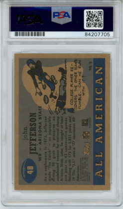 John Jefferson Autographed 2005 Topps All American Trading Card PSA Slab 32604