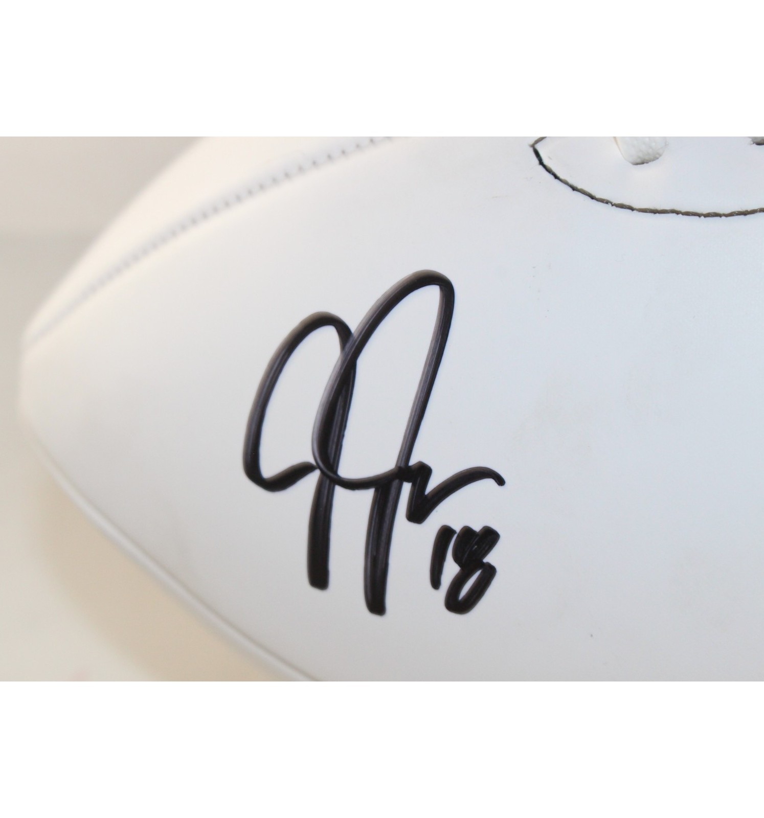 Justin Jefferson Autographed Minnesota Vikings Logo Football Beckett WIT 57923 2 Justin Jefferson Autographed Minnesota Vikings Logo Football Beckett WIT 57923