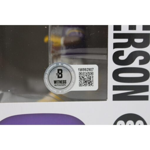 Justin Jefferson Autographed Minnesota Vikings Funko Pop! #239 Beckett 48834
