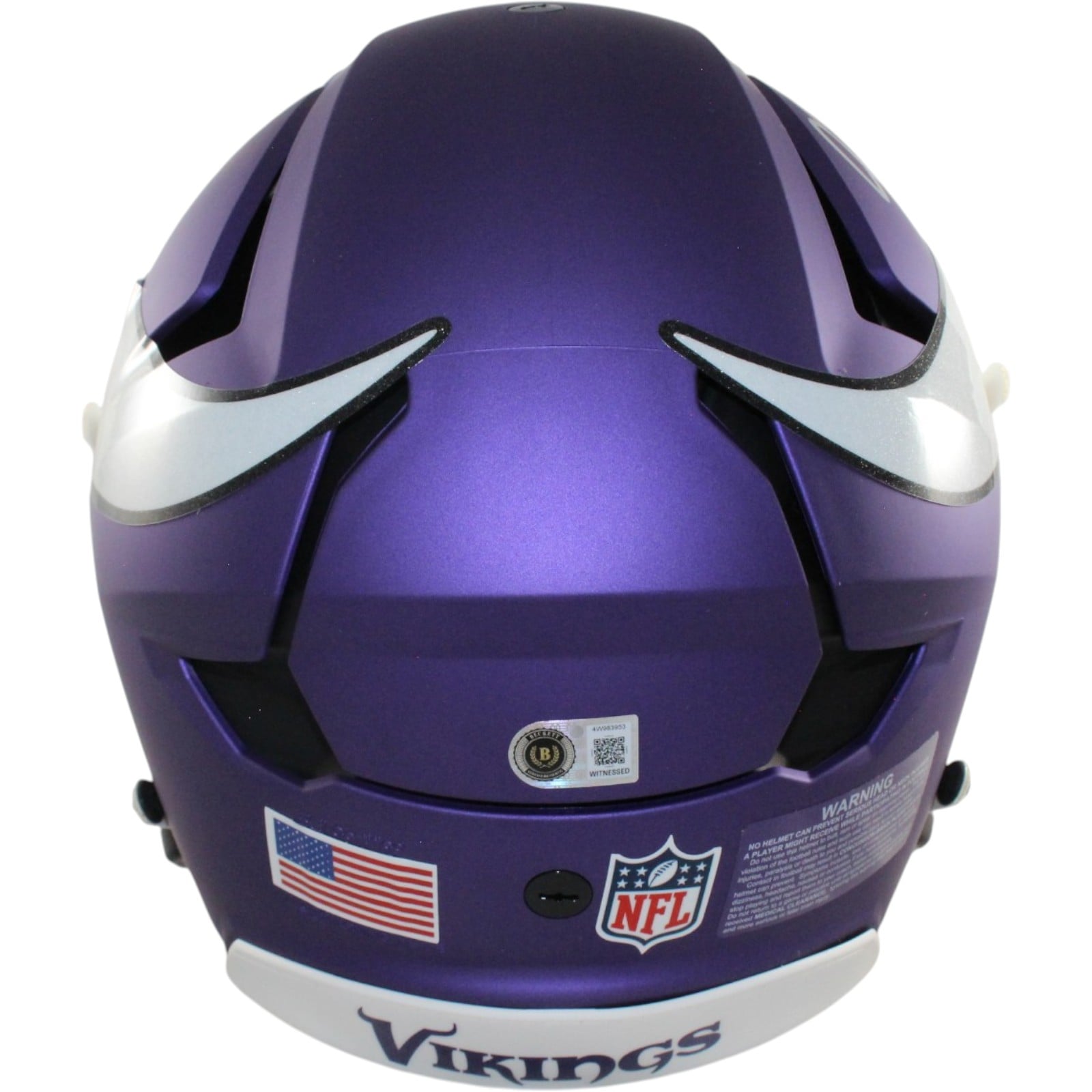 Justin Jefferson Autographed Minnesota Vikings Axiom F/S Helmet Beckett W 58221 5 Justin Jefferson Autographed Minnesota Vikings Axiom F/S Helmet Beckett W 58221