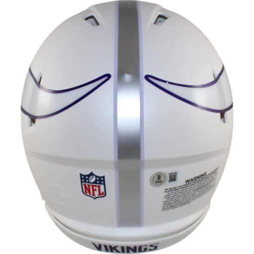 Justin Jefferson Autographed Minnesota Vikings Pro 24 Alt Helmet Beckett 50136