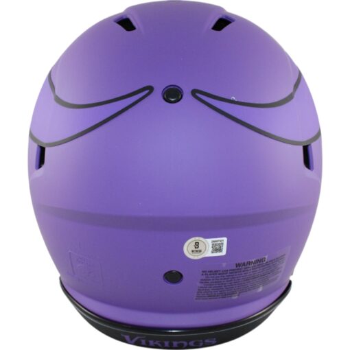Justin Jefferson Autographed Minnesota Vikings Pro Rave Helmet Beckett 50137