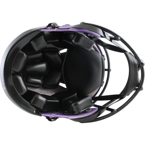 Justin Jefferson Autographed Minnesota Vikings Pro Rave Helmet Beckett 50137
