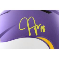 Justin Jefferson Autographed Minnesota Vikings Pro Tribute Helmet Beckett 56166