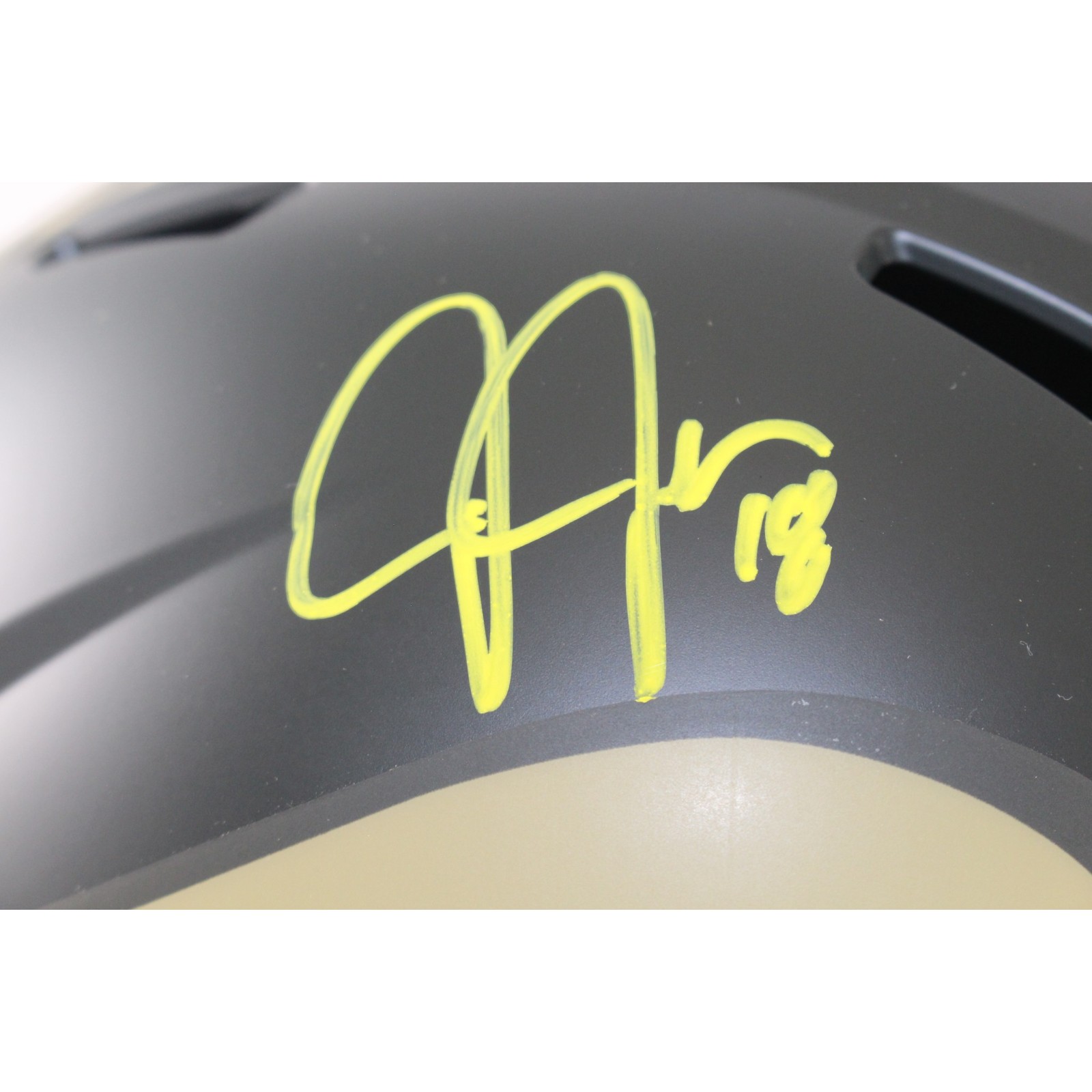 Justin Jefferson Autographed Minnesota Vikings F/S 25 STS Helmet Beckett W 57899 2 Justin Jefferson Autographed Minnesota Vikings F/S 25 STS Helmet Beckett W 57899