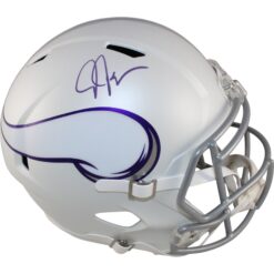 Justin Jefferson Autographed Minnesota Vikings F/S 24 Alt Helmet Beckett 50134