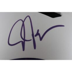 Justin Jefferson Autographed Minnesota Vikings F/S 24 Alt Helmet Beckett 50134
