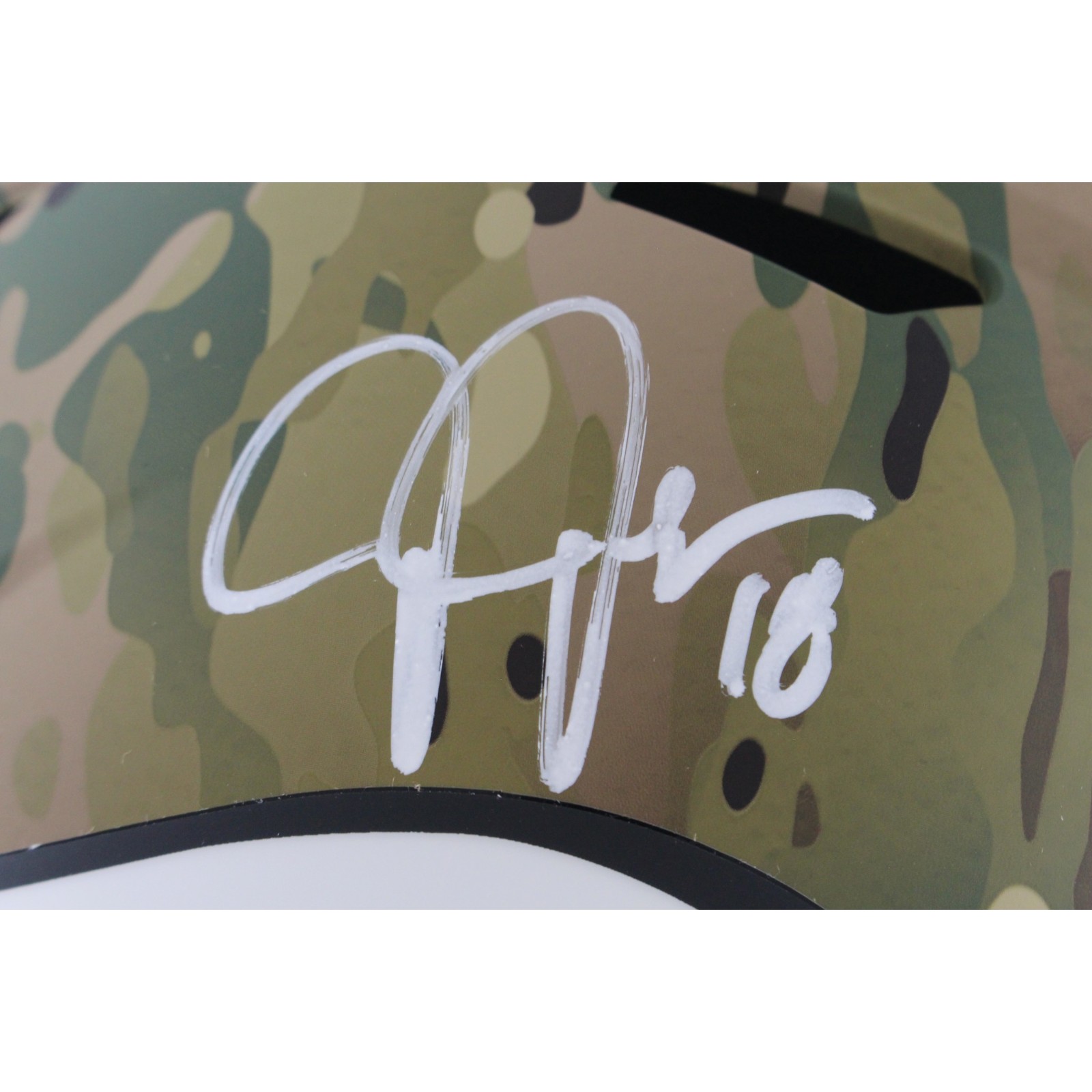 Justin Jefferson Autographed Minnesota Vikings F/S Camo Helmet Beckett WIT 57898 2 Justin Jefferson Autographed Minnesota Vikings F/S Camo Helmet Beckett WIT 57898