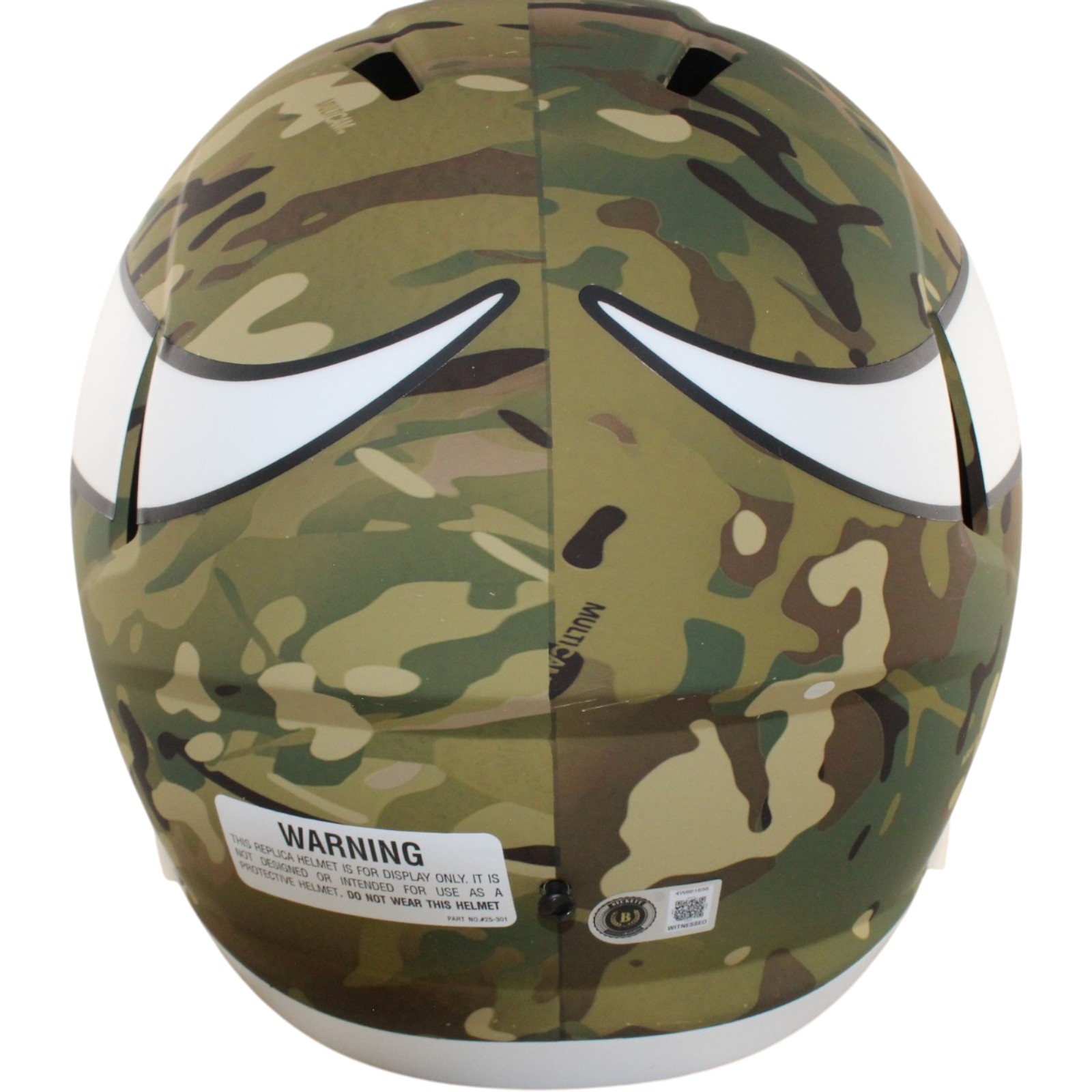 Justin Jefferson Autographed Minnesota Vikings F/S Camo Helmet Beckett WIT 57898 4 Justin Jefferson Autographed Minnesota Vikings F/S Camo Helmet Beckett WIT 57898