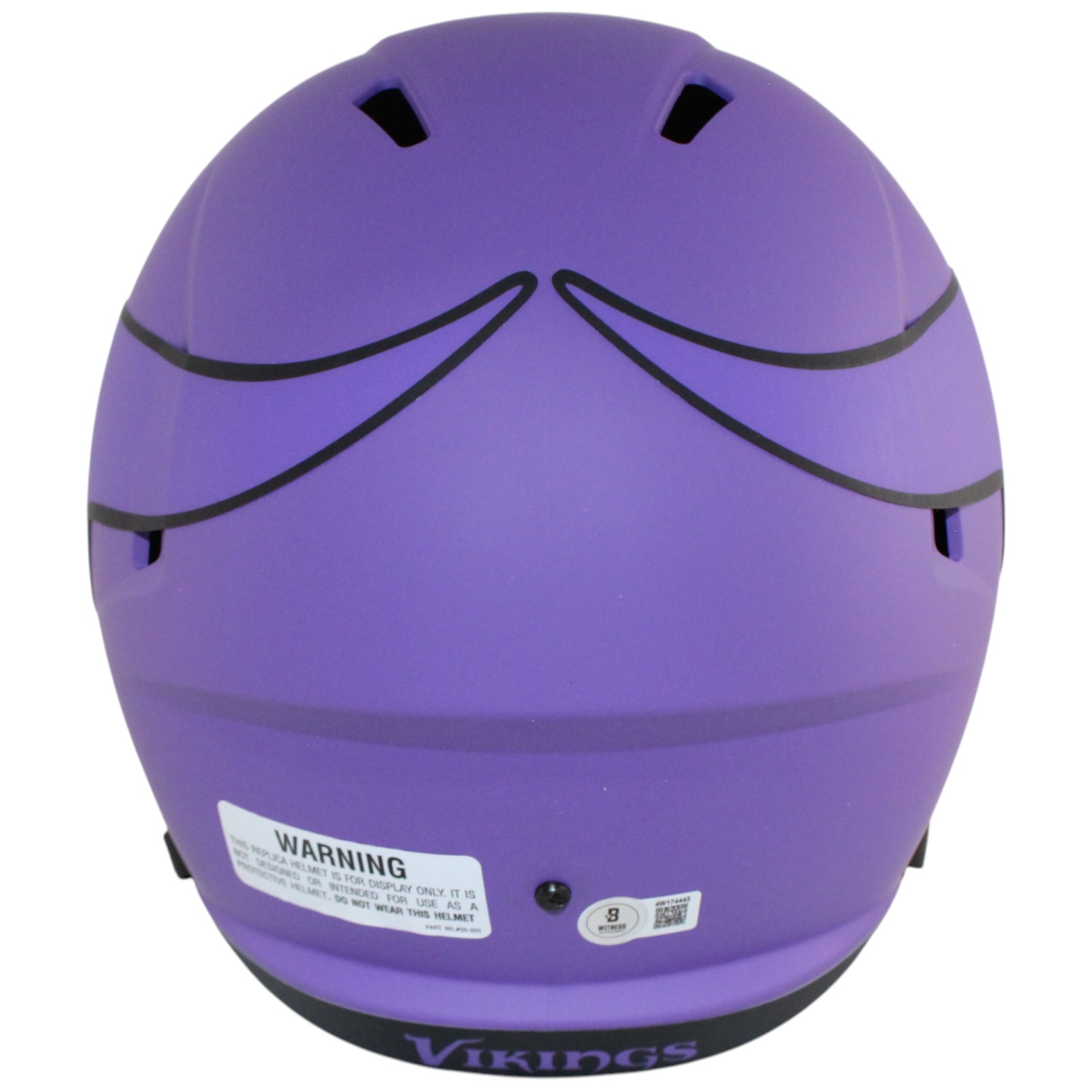 Justin Jefferson Autographed Minnesota Vikings F/S Rave Helmet Beckett WIT 52895 3 Justin Jefferson Autographed Minnesota Vikings F/S Rave Helmet Beckett WIT 52895