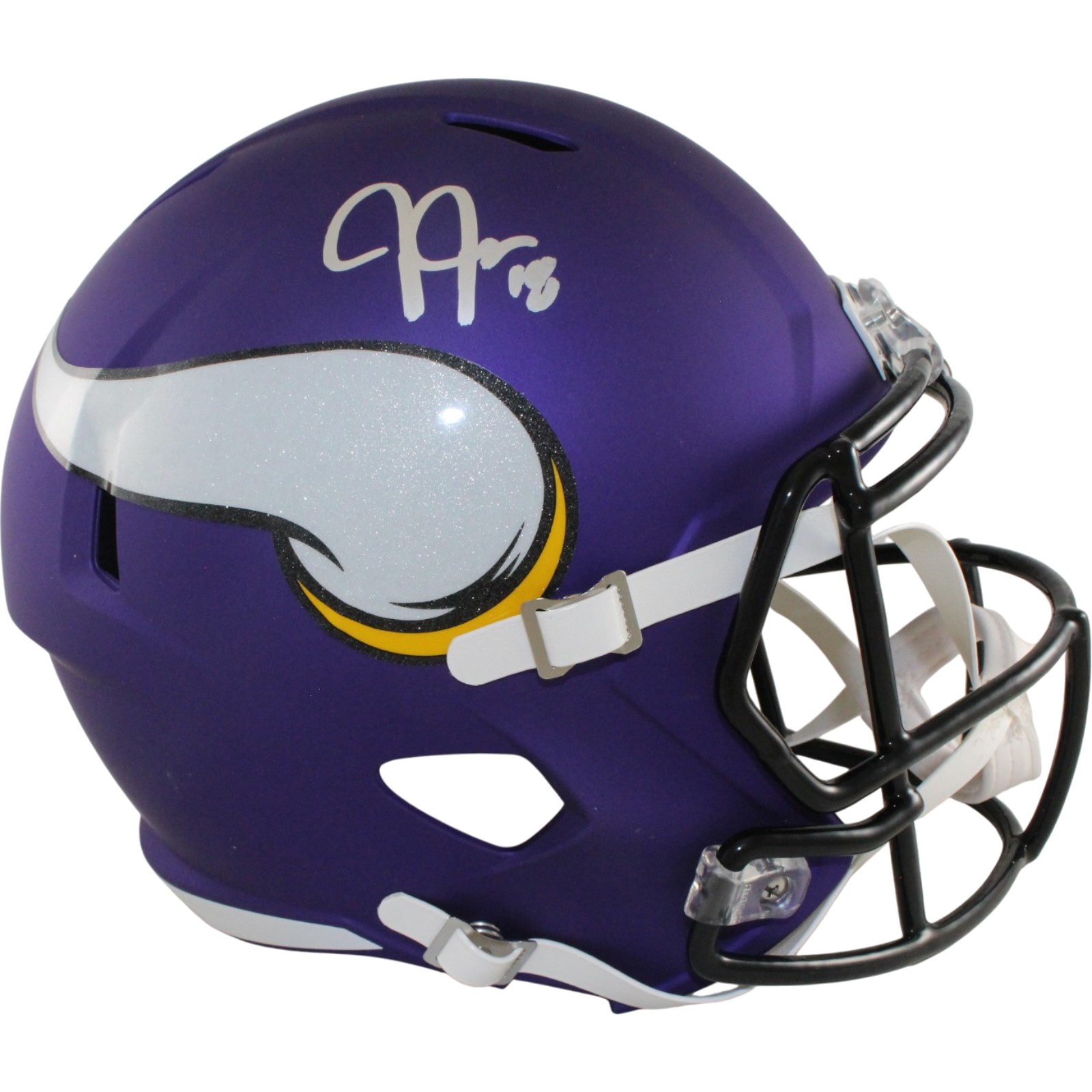 Justin Jefferson Autographed Minnesota Vikings F/S Tribute Helmet Beckett 57906 1 Justin Jefferson Autographed Minnesota Vikings F/S Tribute Helmet Beckett 57906