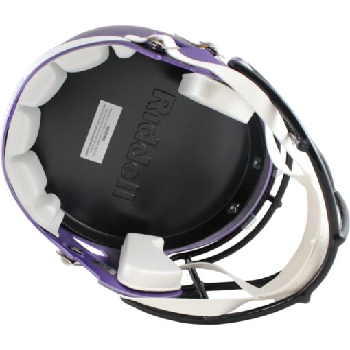 Justin Jefferson Autographed Minnesota Vikings F/S Helmet Beckett Witness 50133