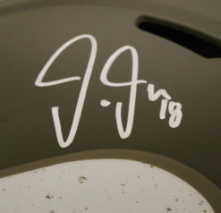 Justin Jefferson Signed Minnesota Vikings Authentic Salute Helmet Beckett