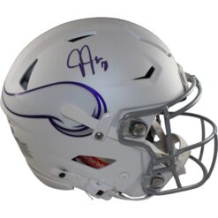 Justin Jefferson Signed Minnesota Vikings SpeedFlex 24 Alt Helmet Beckett 56149