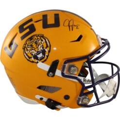 Justin Jefferson Autographed LSU Tigers SpeedFlex Helmet Beckett WIT 57901